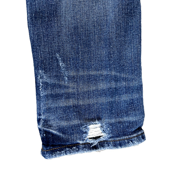 Madewell Jeans Women’s 25 Blue Slim Straight Mid Rise Medium Wash Button Fly - Picture 11 of 12